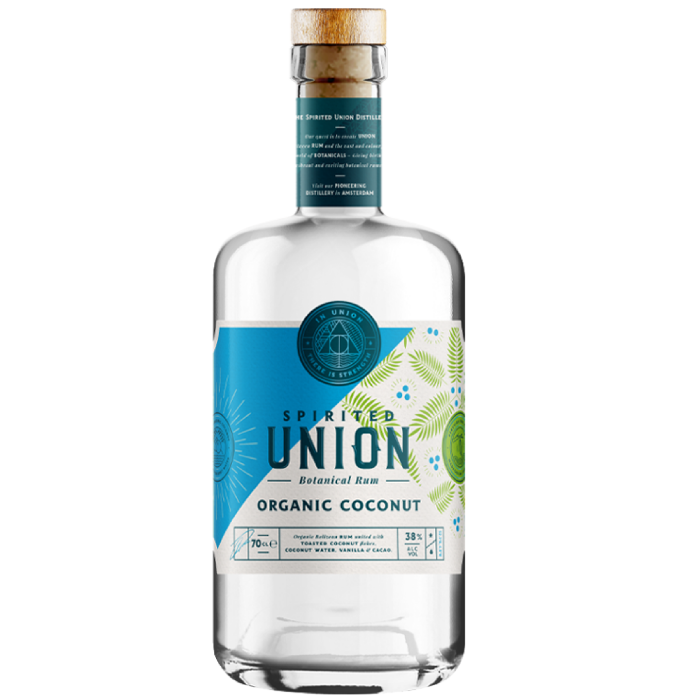 Spirited Union - Organikus kókusz - botanikus rum 38% 0,7L