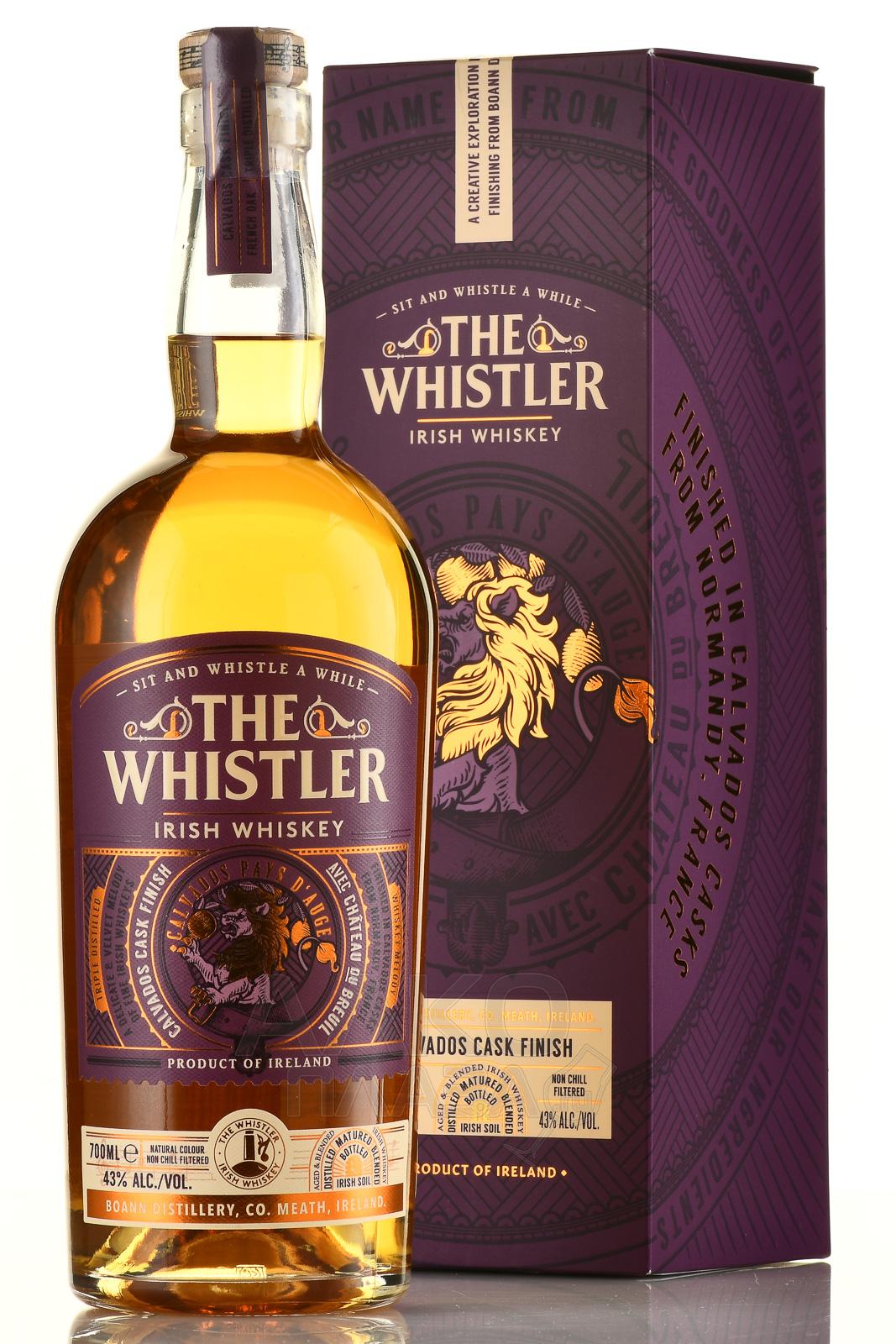The Whistler Calvados Ír Whiskey 43% 0,7l - Díszdobozban