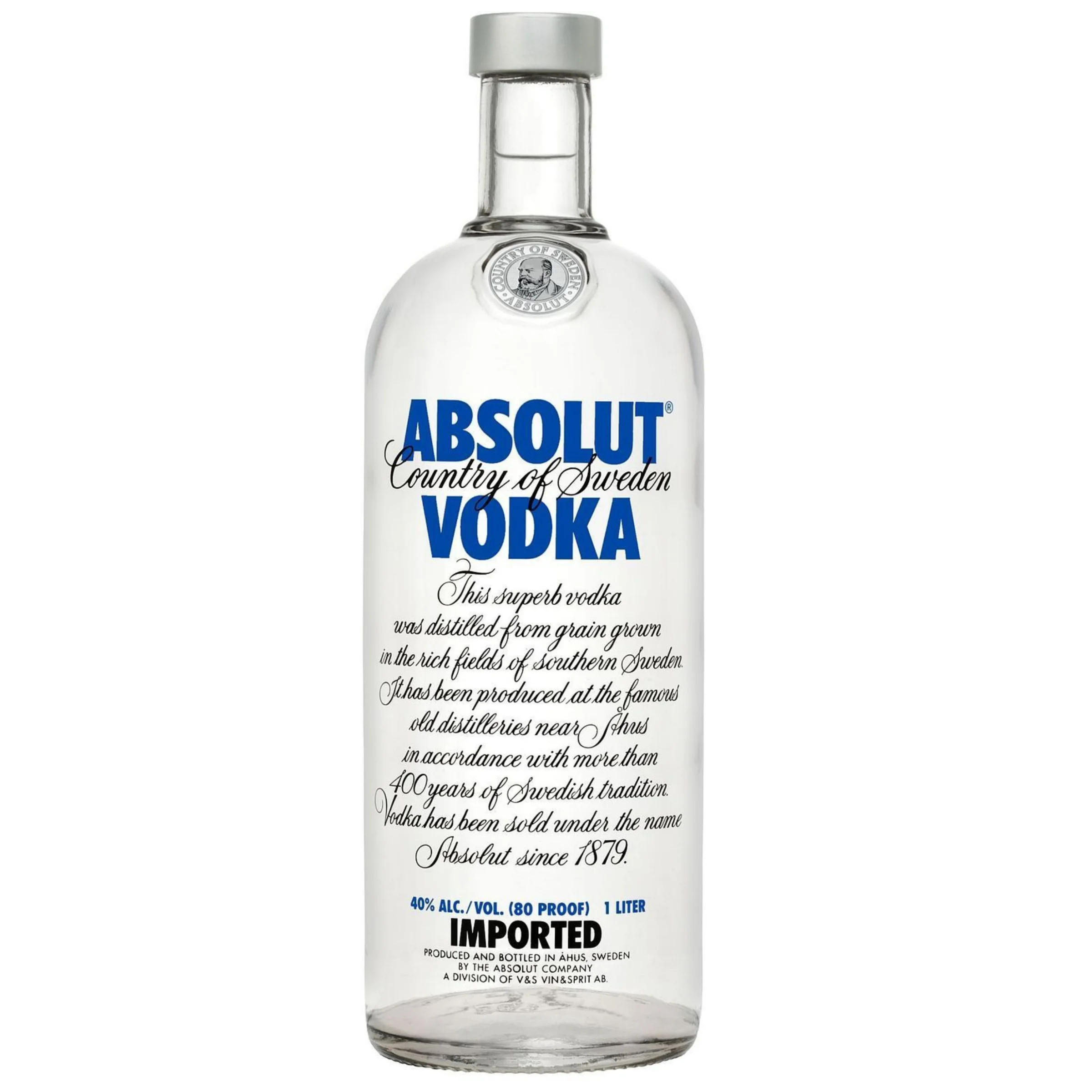 Absolut vodka 40% 1L DRS