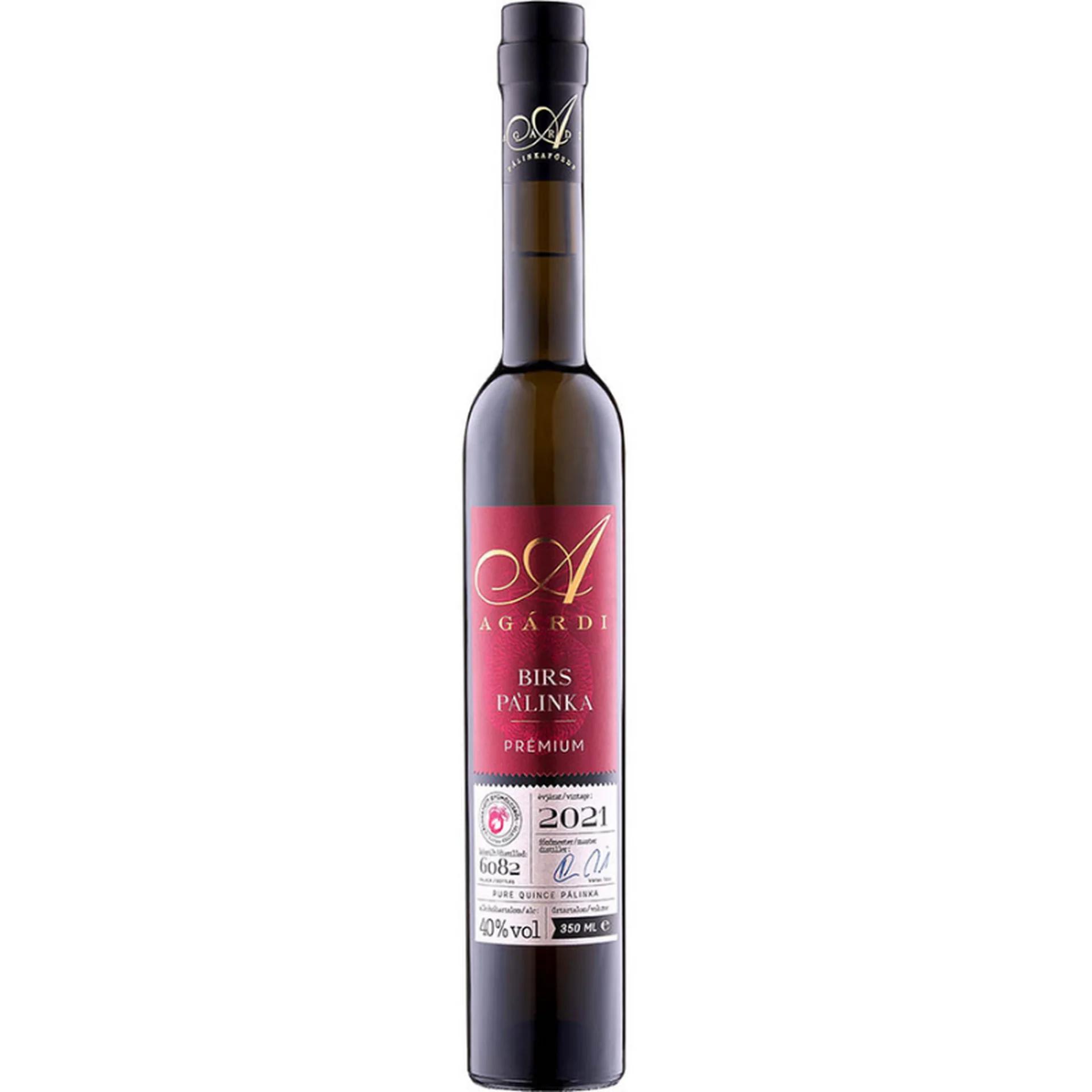 Agárdi Prémium Birs Pálinka 40% 0,35 LITER