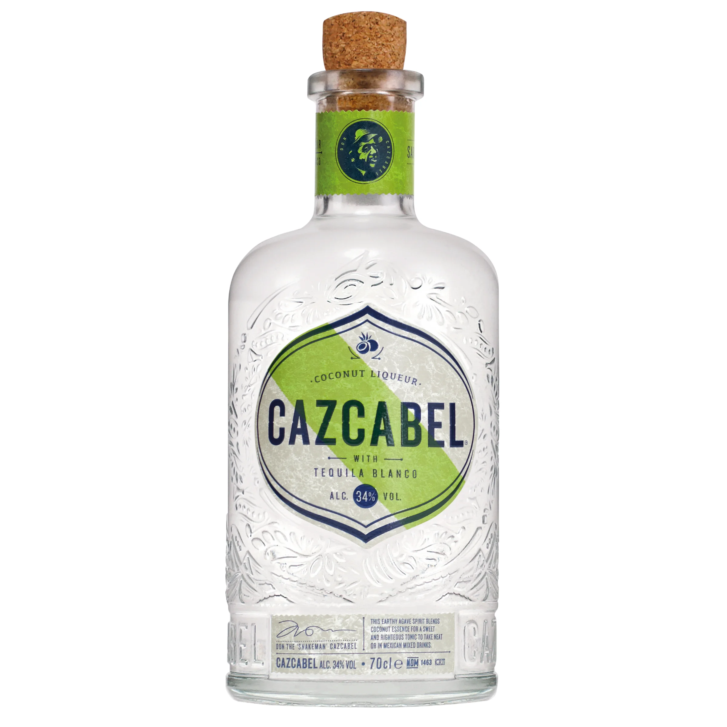 Cazcabel kókuszos tequila likőr 34% 0,7L DRS