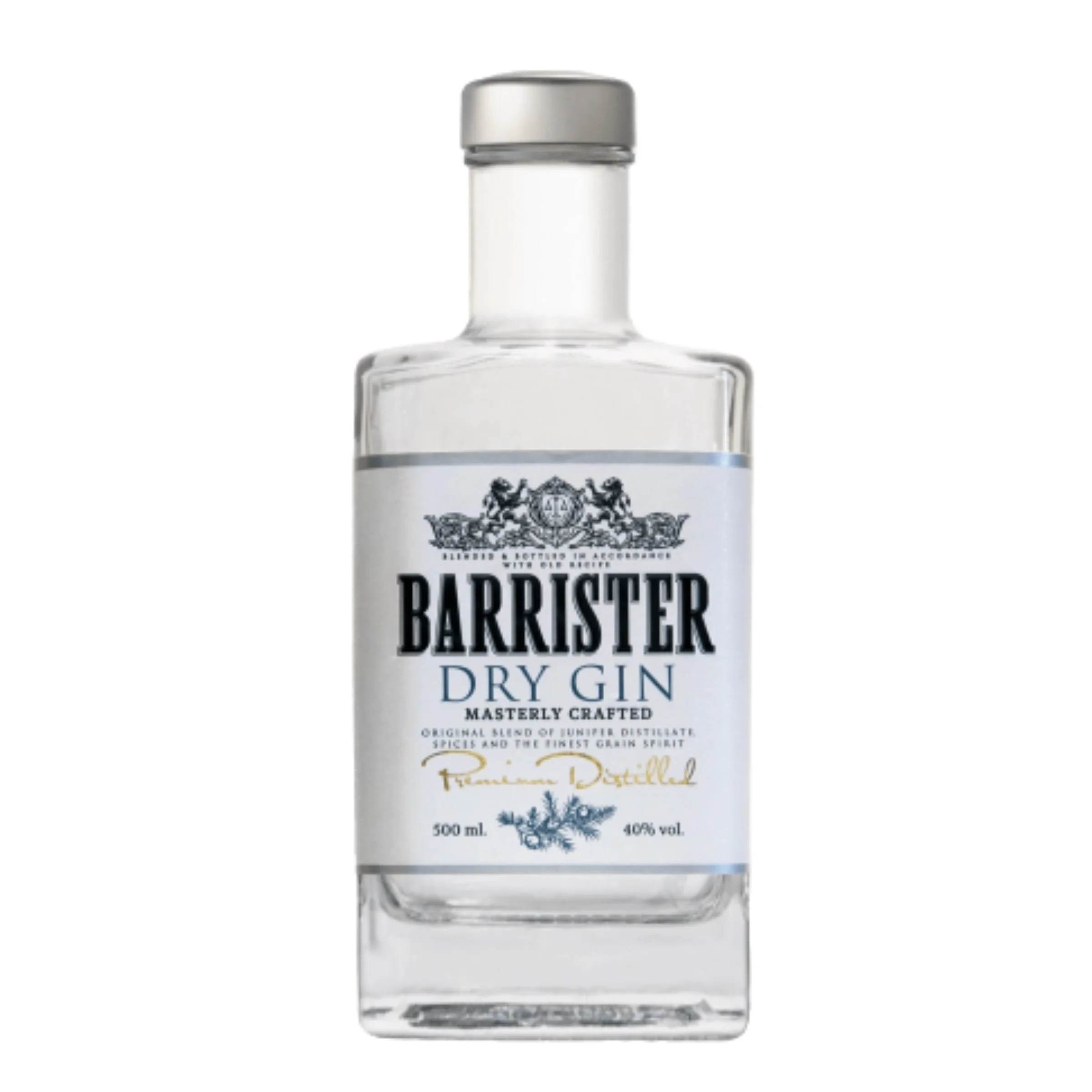 Barrister Száraz Gin 40 %  0,5 LITER