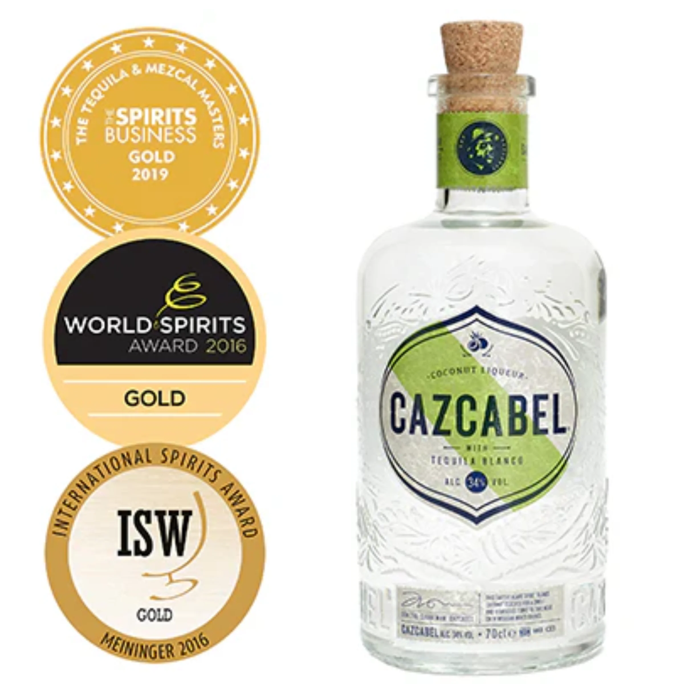 Cazcabel kókuszos tequila likőr 34% 0,7L DRS
