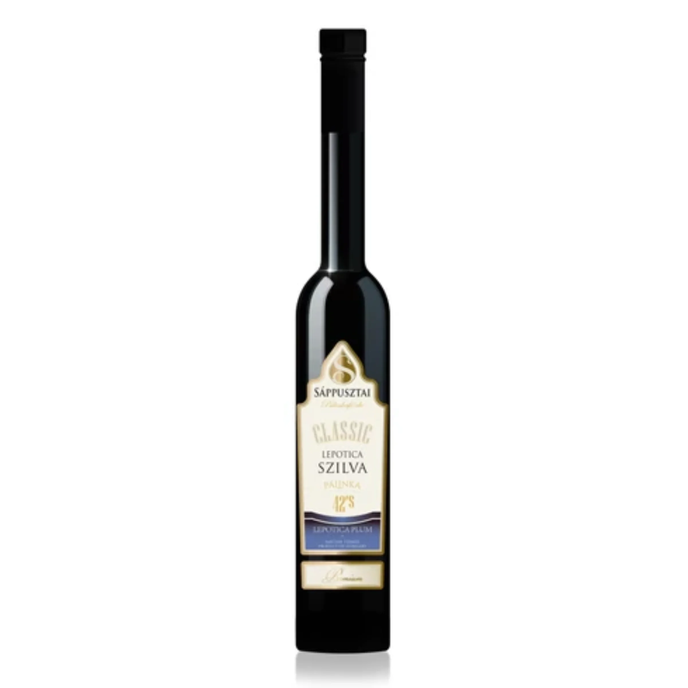 Sáppusztai Lepotica Szilva Pálinka 42% 0,5 Liter