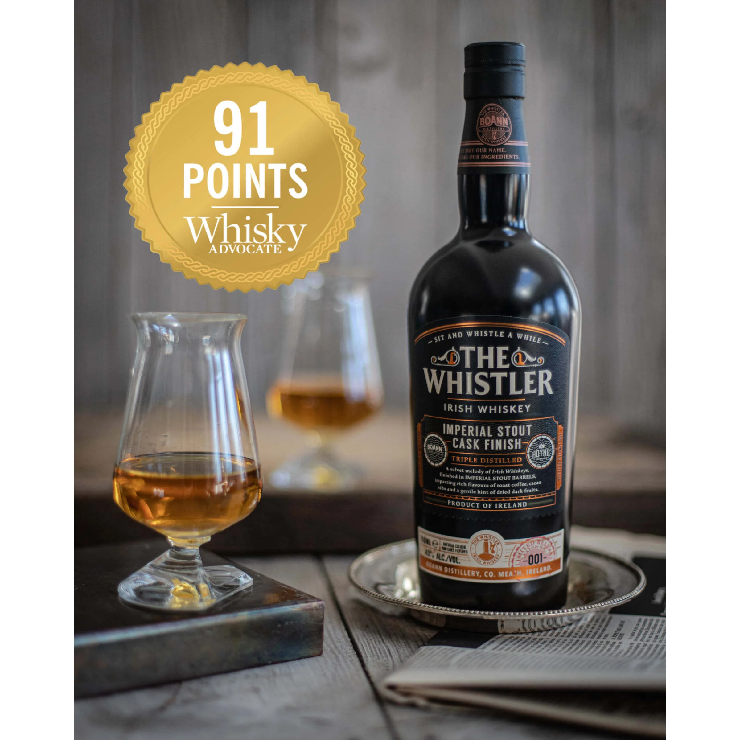 The Whistler Imperial Ír Whiskey 43% 0,7l - Díszdobozban