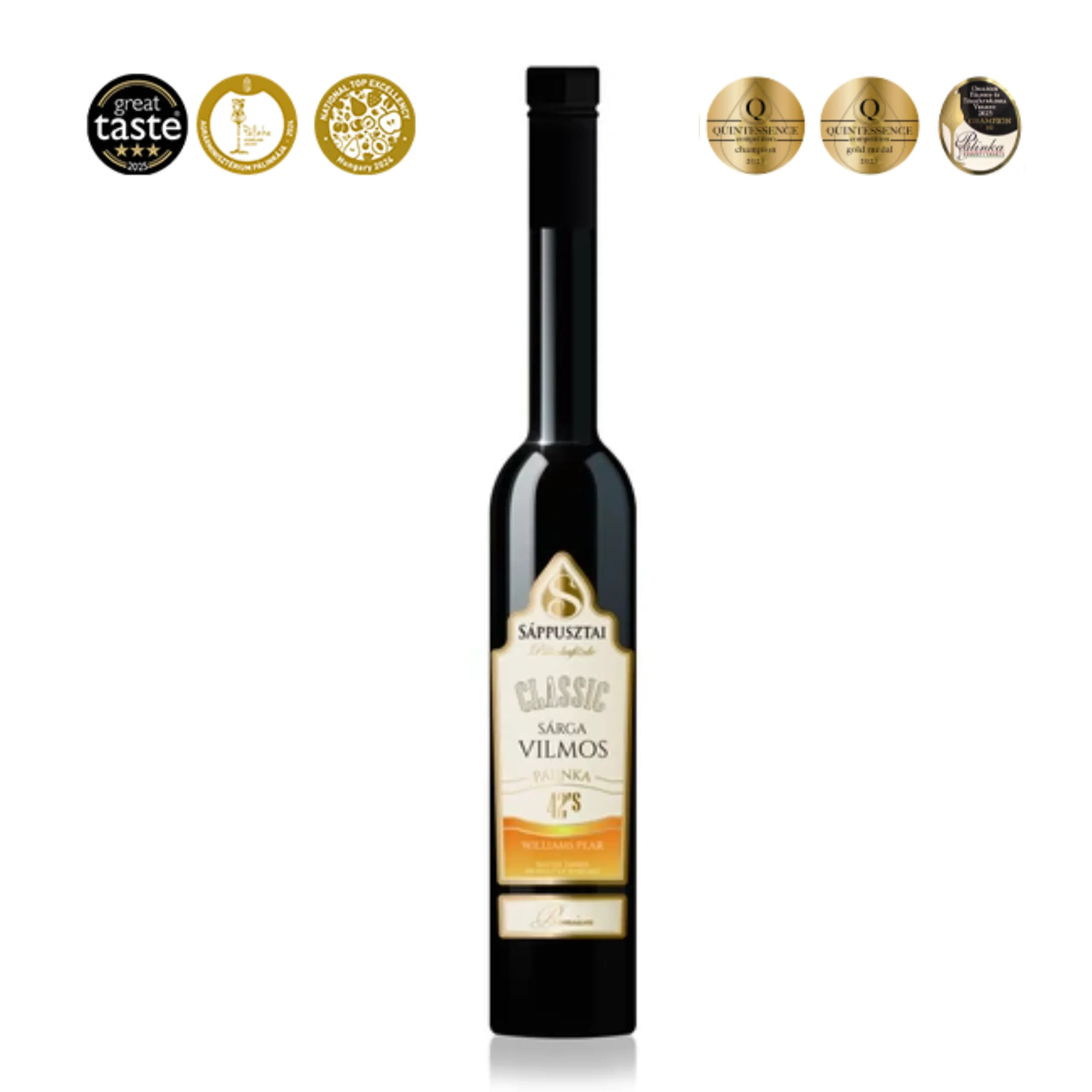 Sáppusztai Sárga Vilmos Pálinka 42% 0,5 Liter