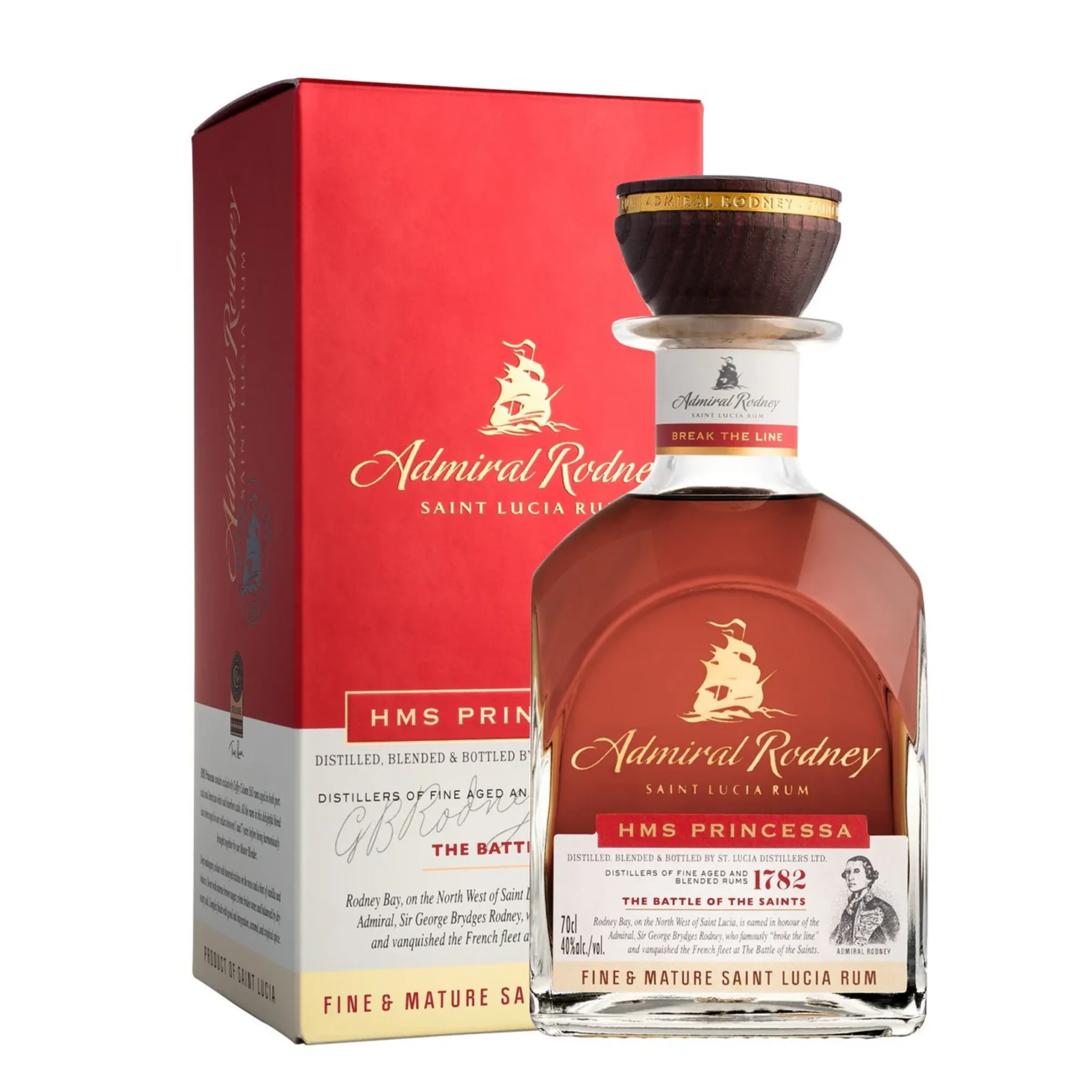 Admiral Rodney HMS Princessa rum 40%, 0.7l
