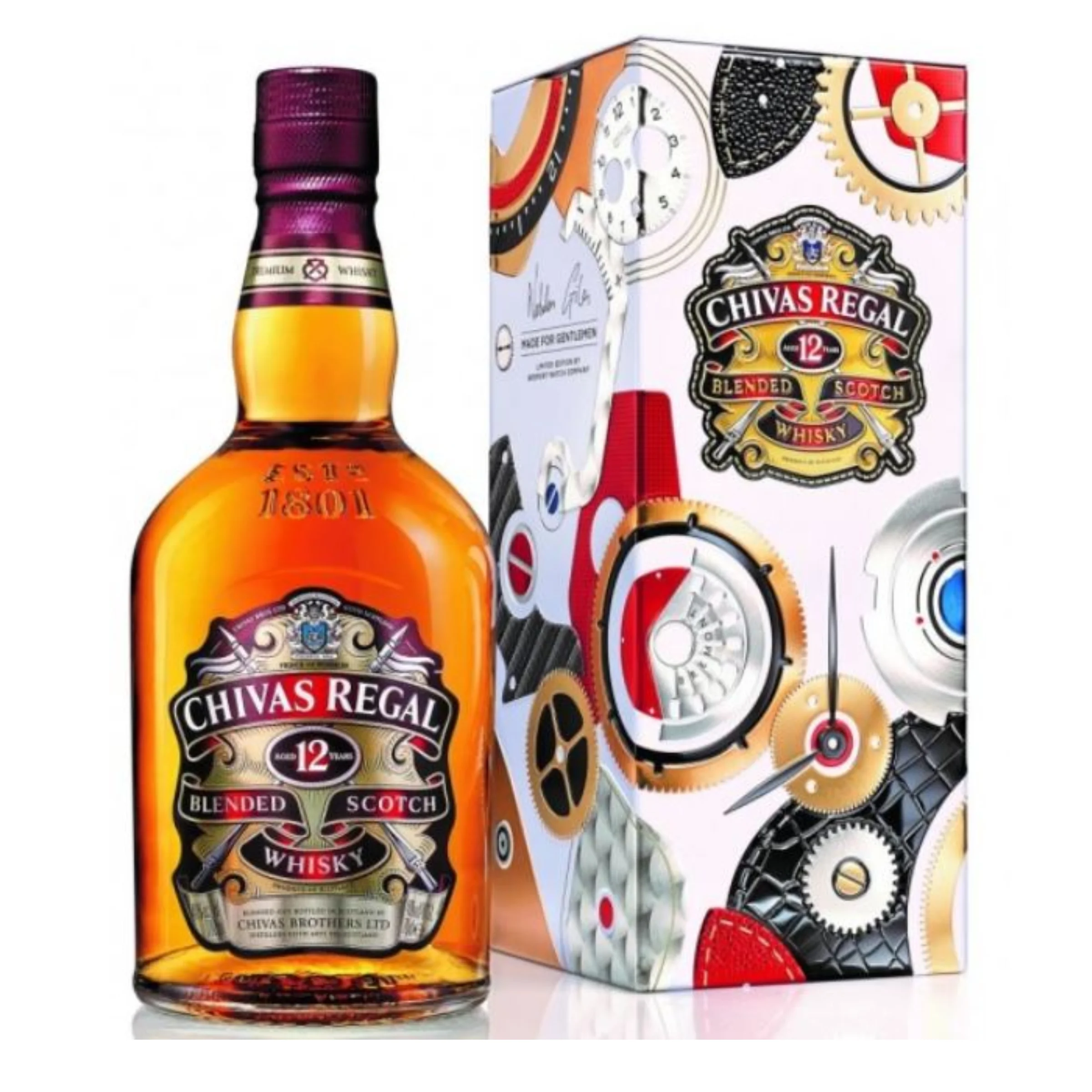 Chivas Regal 12 éves whiskey + fém díszdobozban 0,7 Liter