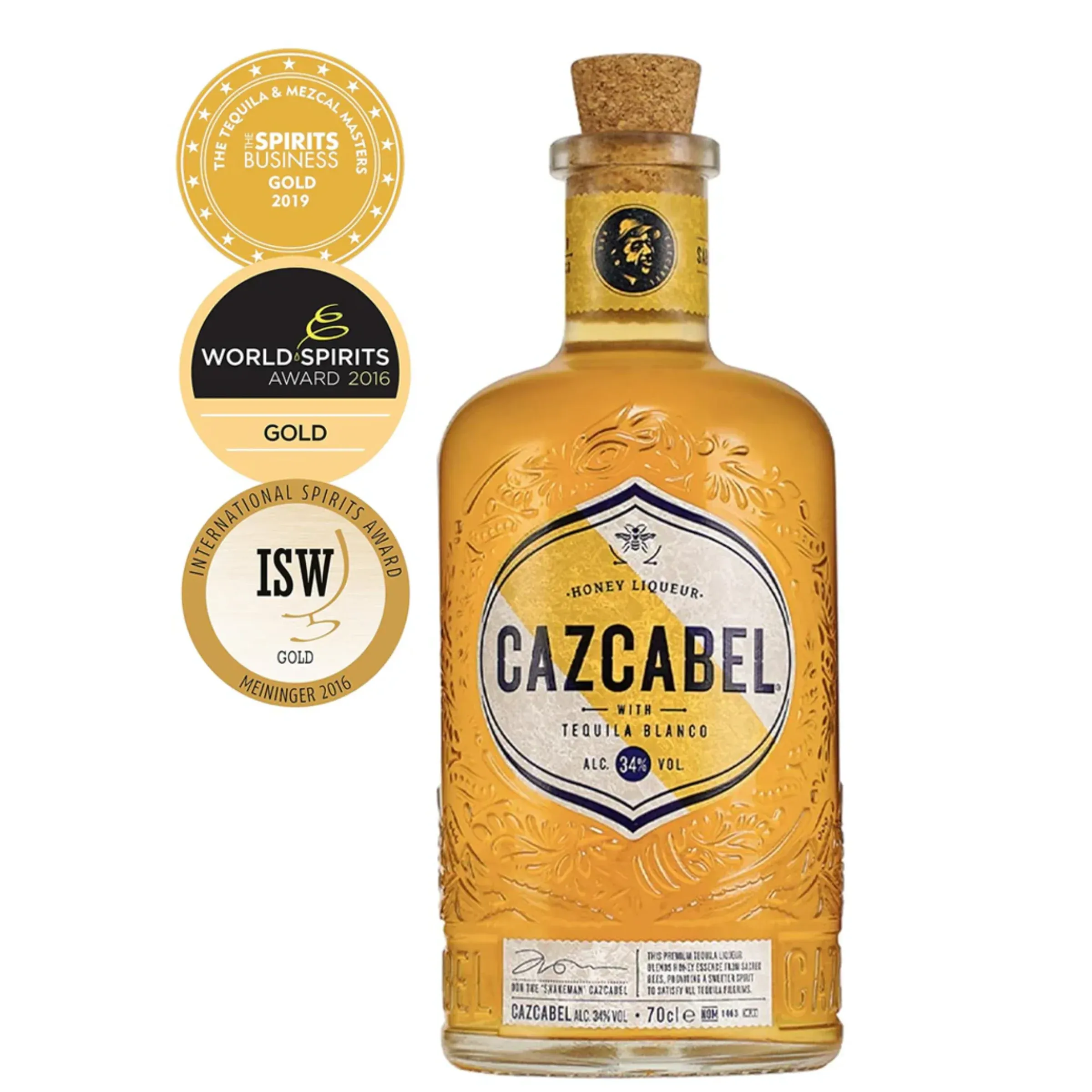 Cazcabel mézes tequlia likőr 34% 0,7L