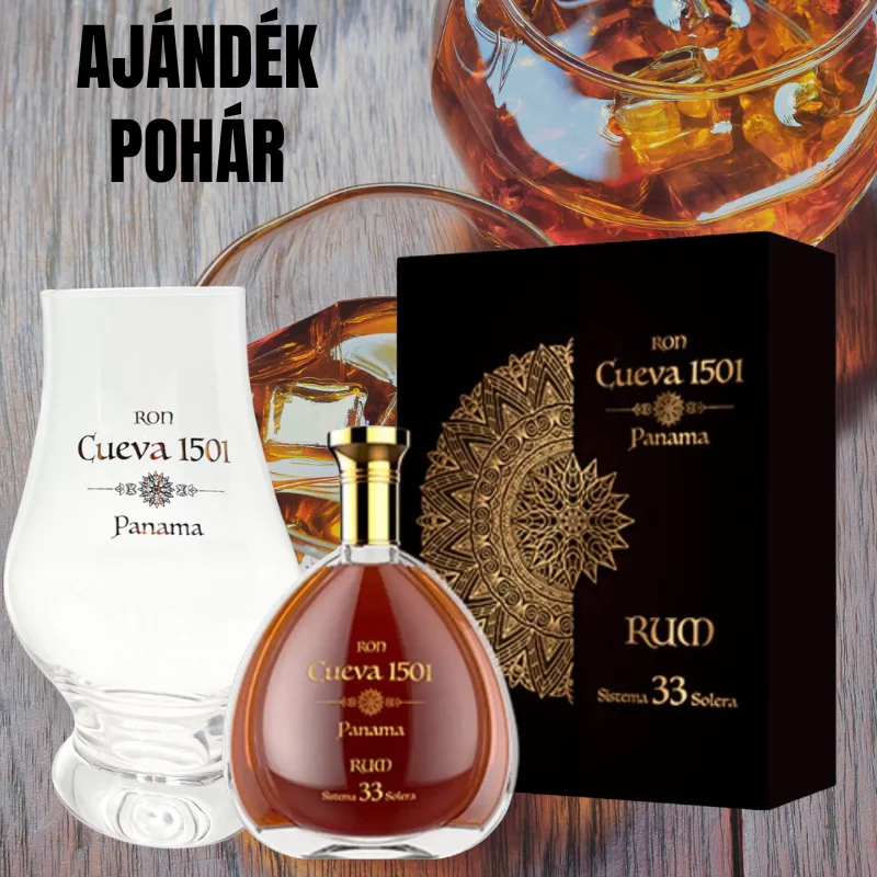 Ron Cueva 33 éves rum 0.7 LITER