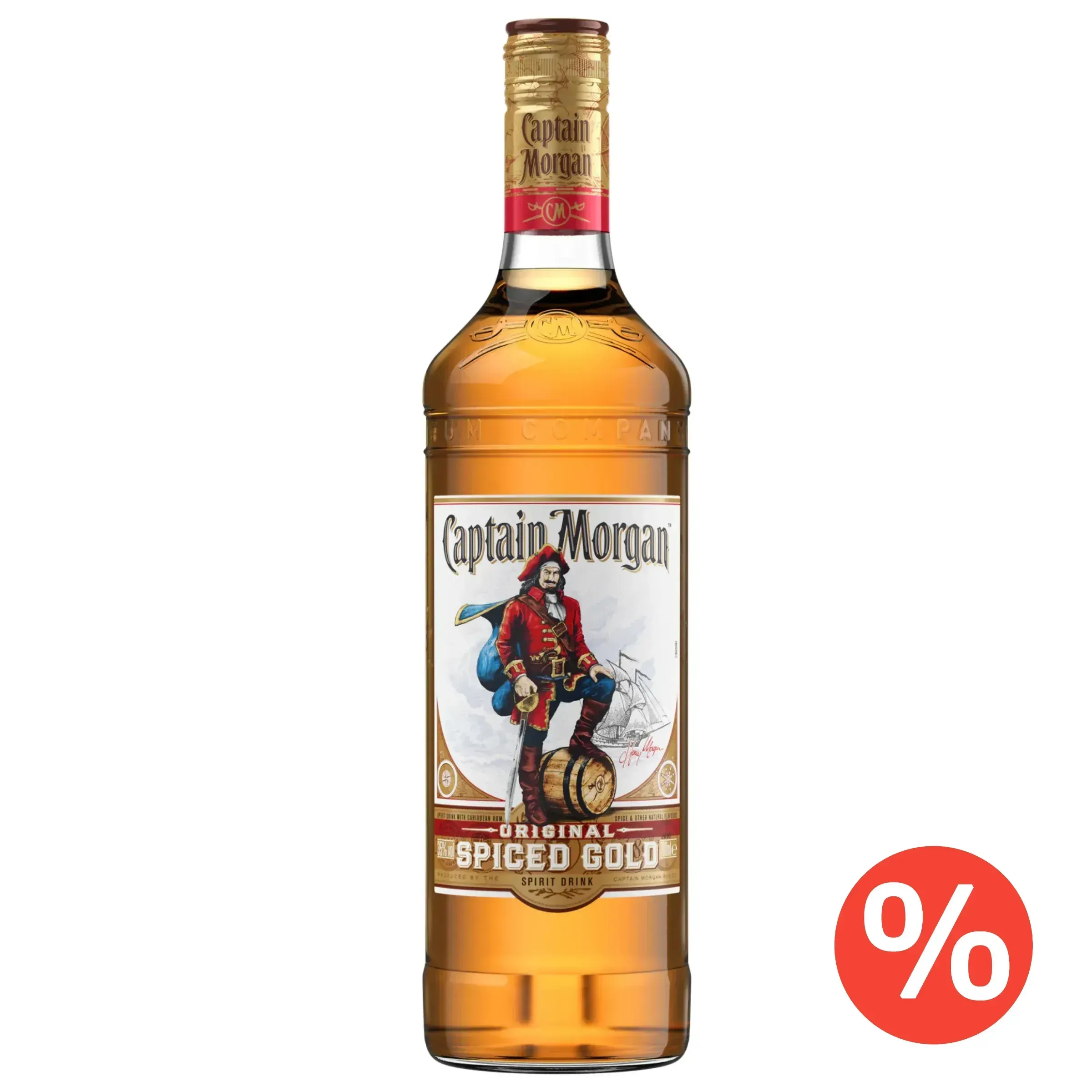 Captain Morgan Spiced JAMAICA Rum 1 LITER DRS