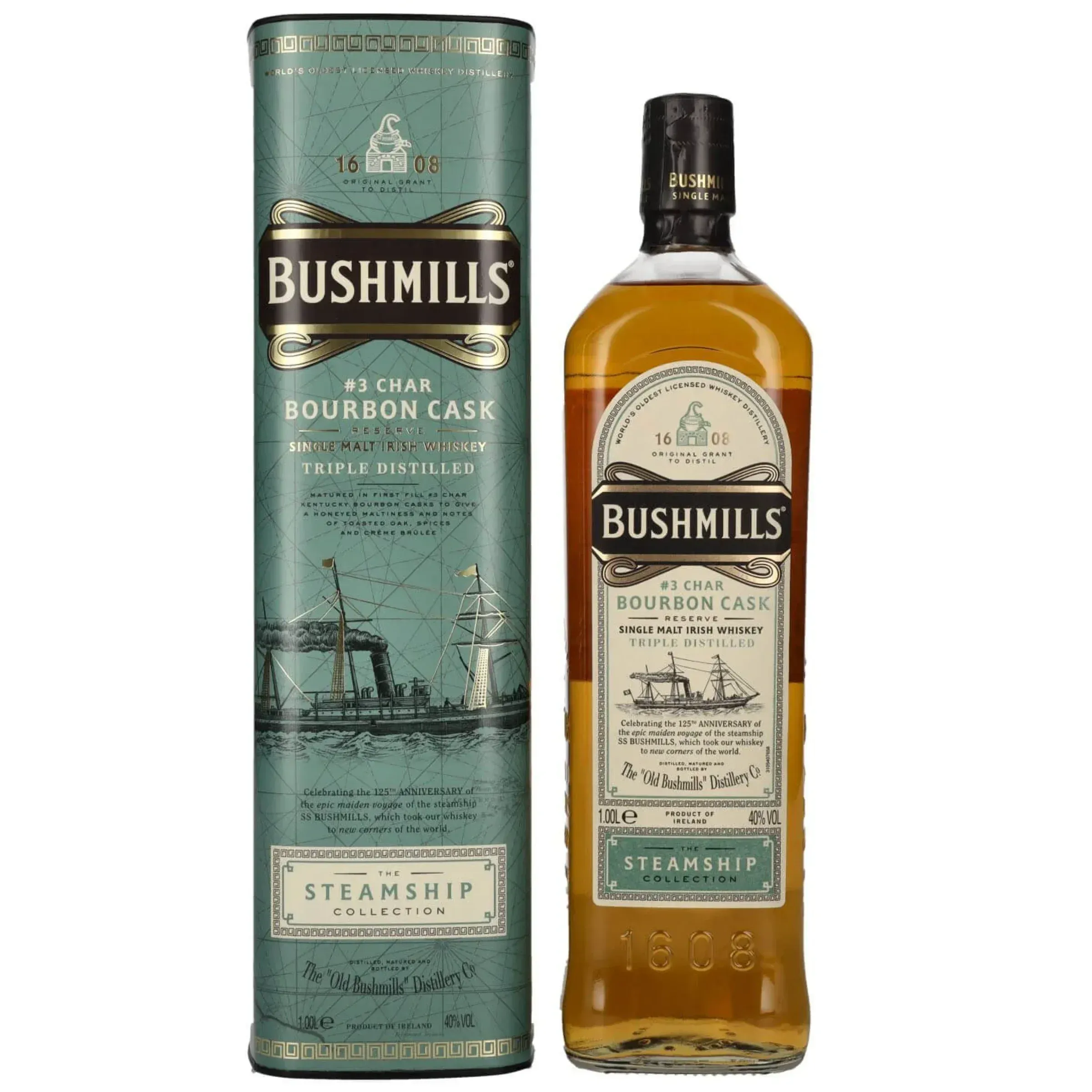 Bushmills Whisky Steamship Collection Bourbon Cask Reserve 1 LITER DD DRS