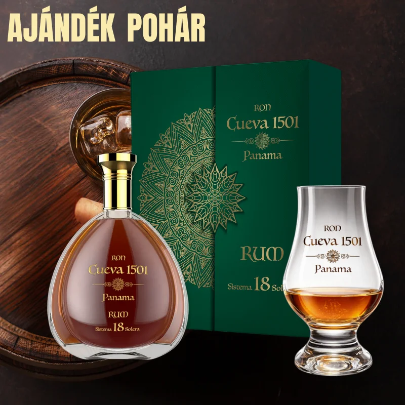 Ron Cueva 1501 Solera 18 éves rum 0.7 LITER