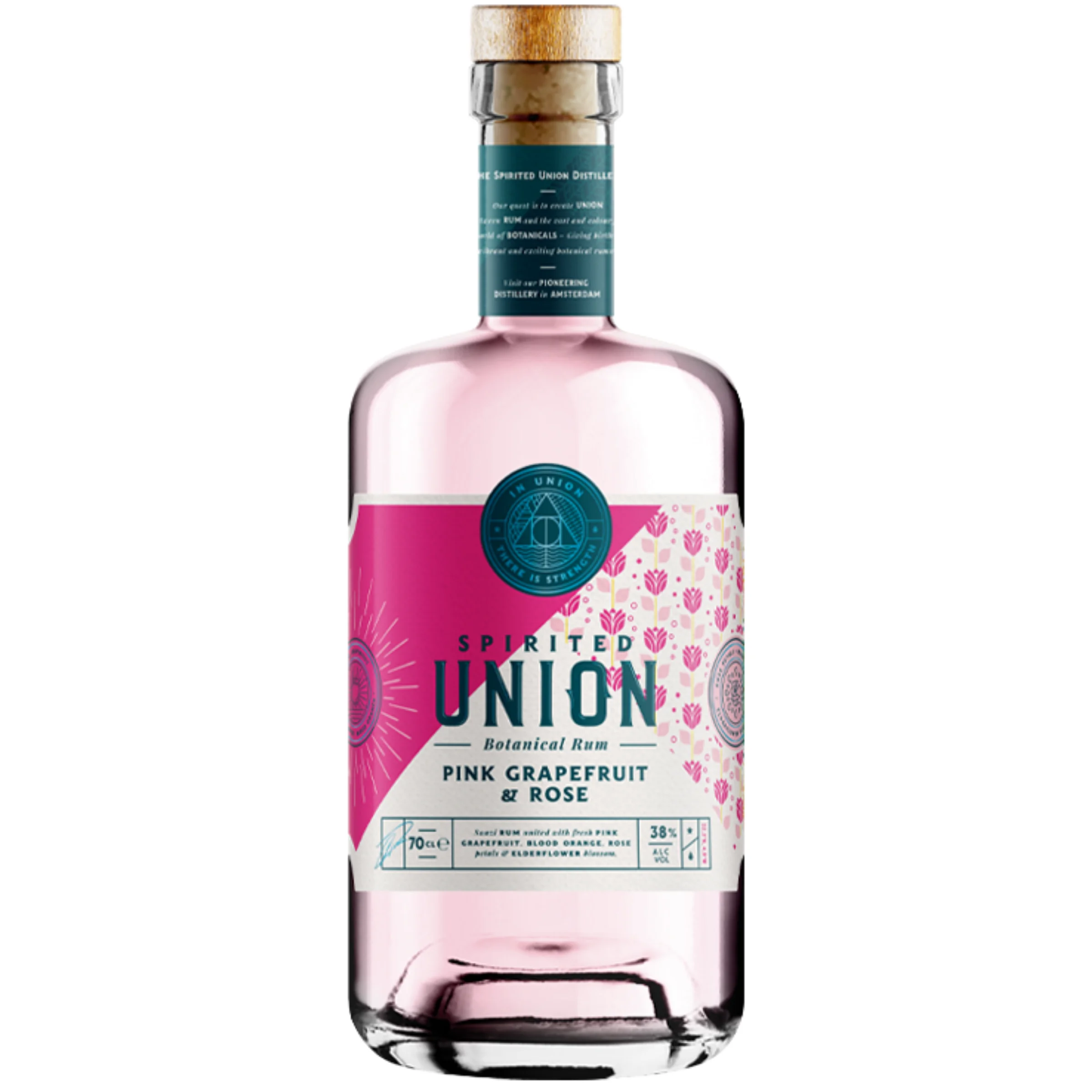 Spirited Union - Pink Grapefruit c Rózsa - botanikus rum 38% 0,7L