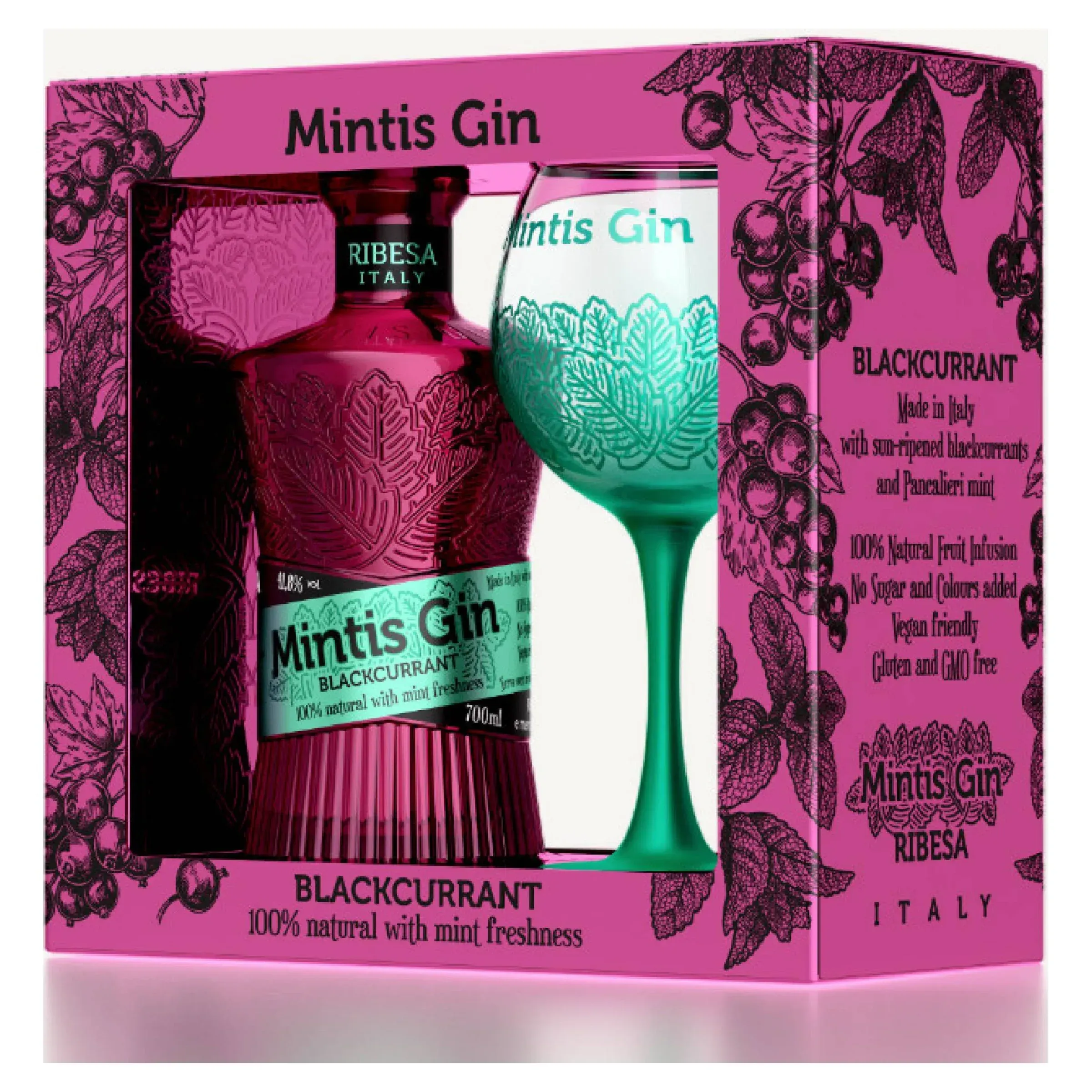 Mintis Ribesa Gin DD+1 pohár DRS 0.7 LITER