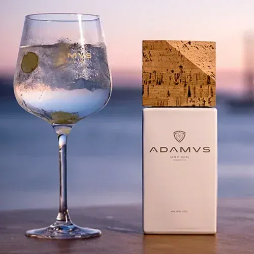 Adamus Dry Gin 44,4% 0,7l DD+pohár limitált kiadás