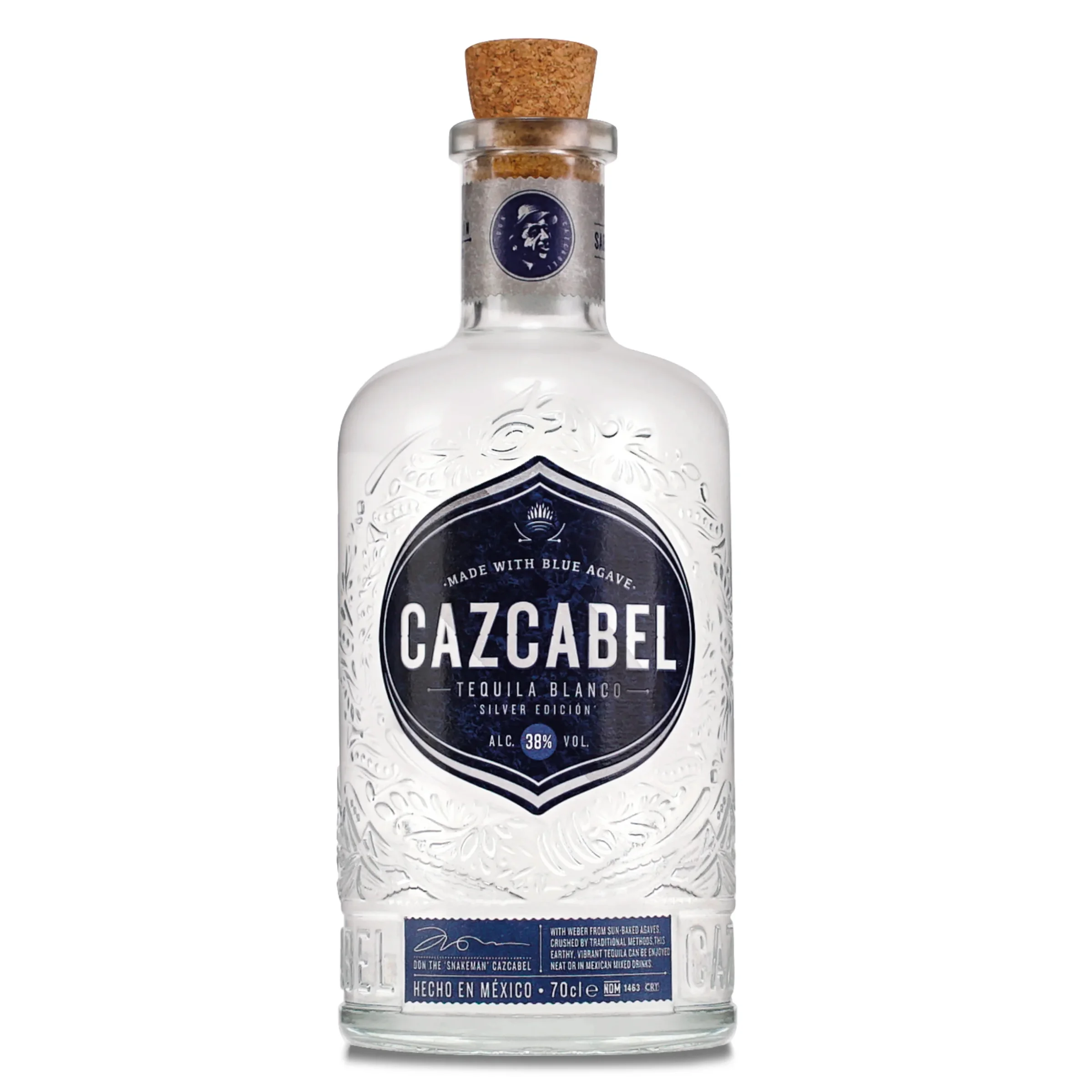 Cazcabel Blanco Tequila DRS 0.7 LITER