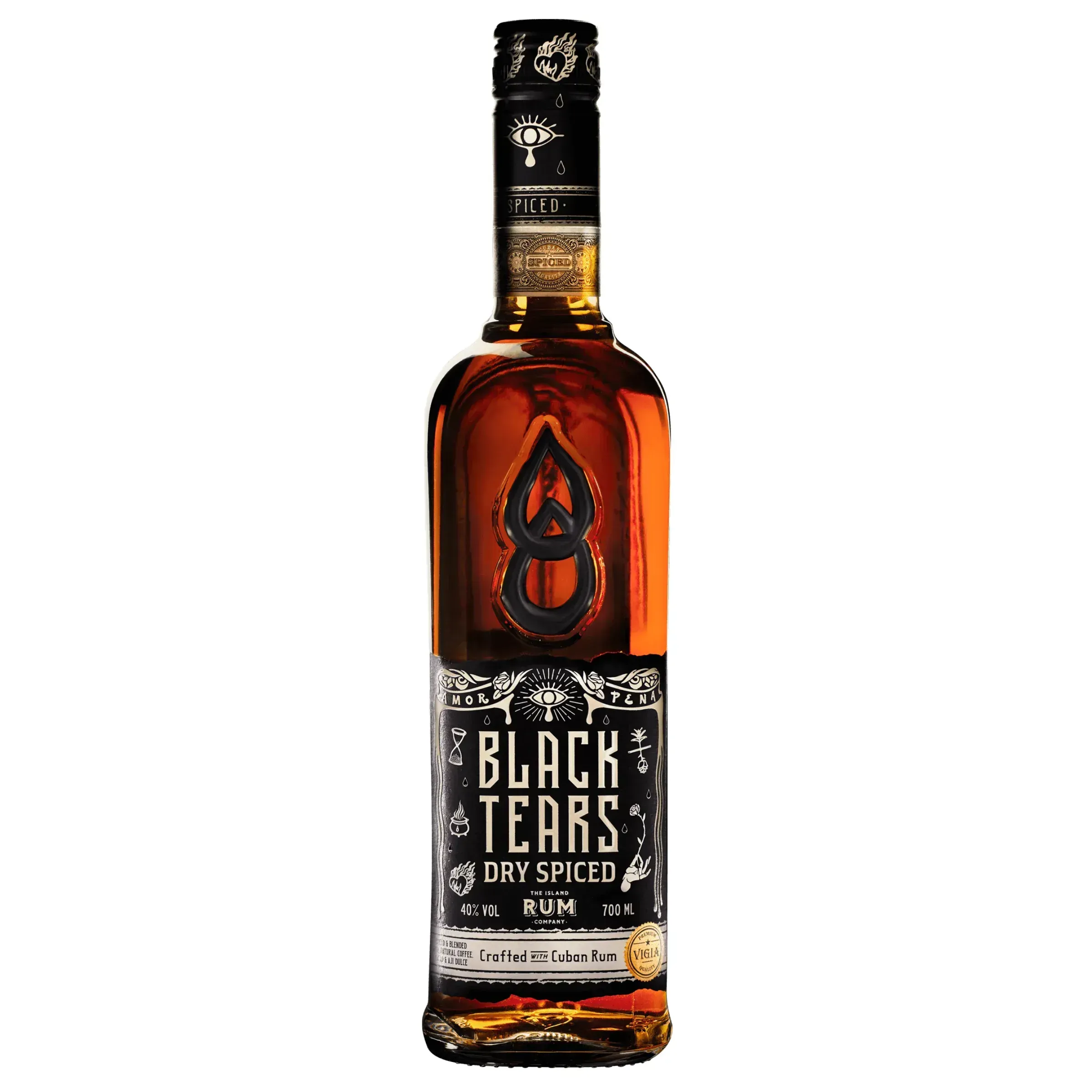 Black Tears Cuban Spiced Rum 0,7 l 40% DRS