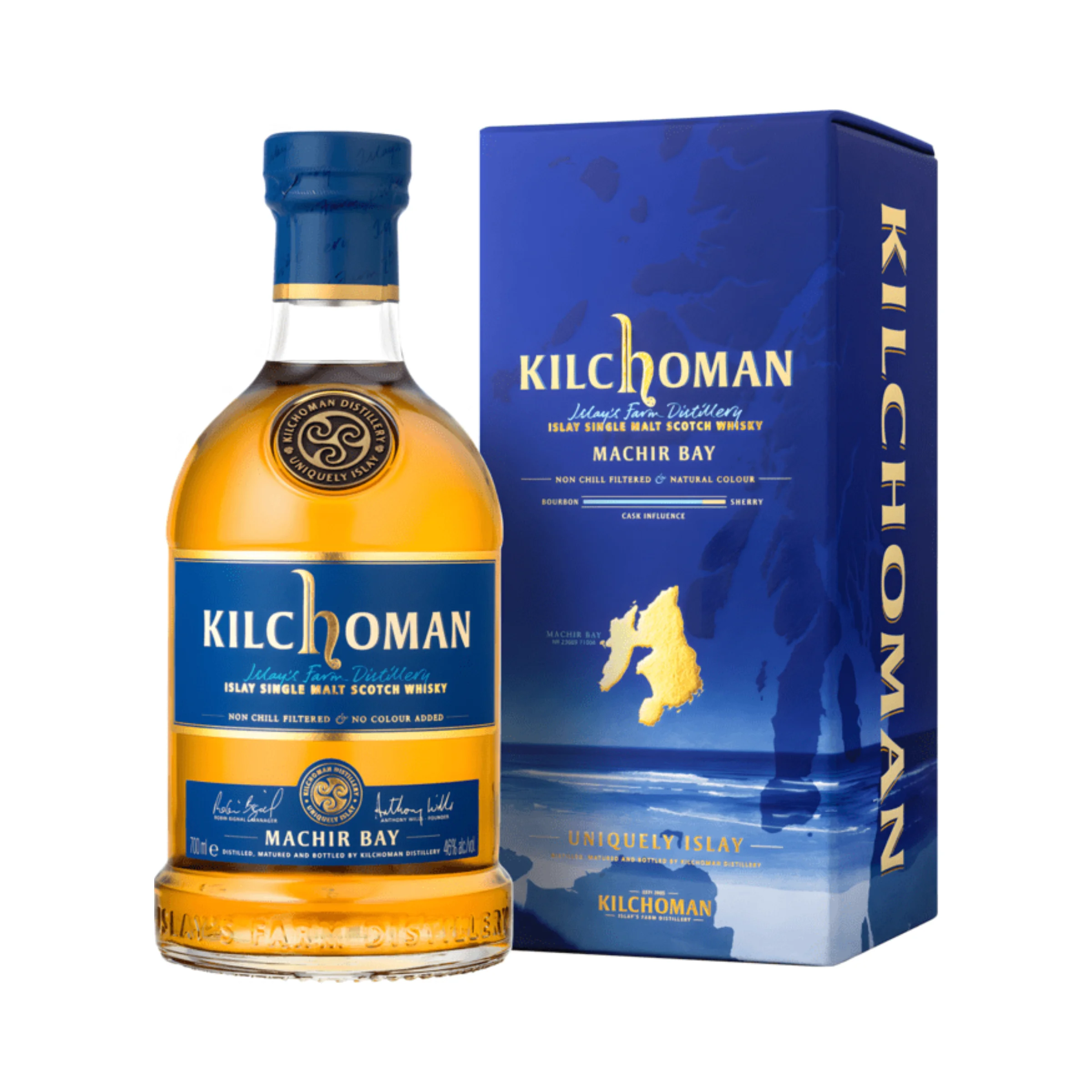 Kilchoman Islay Single Malt skót whiskey MACHIR BAY DD 0.7 LITER