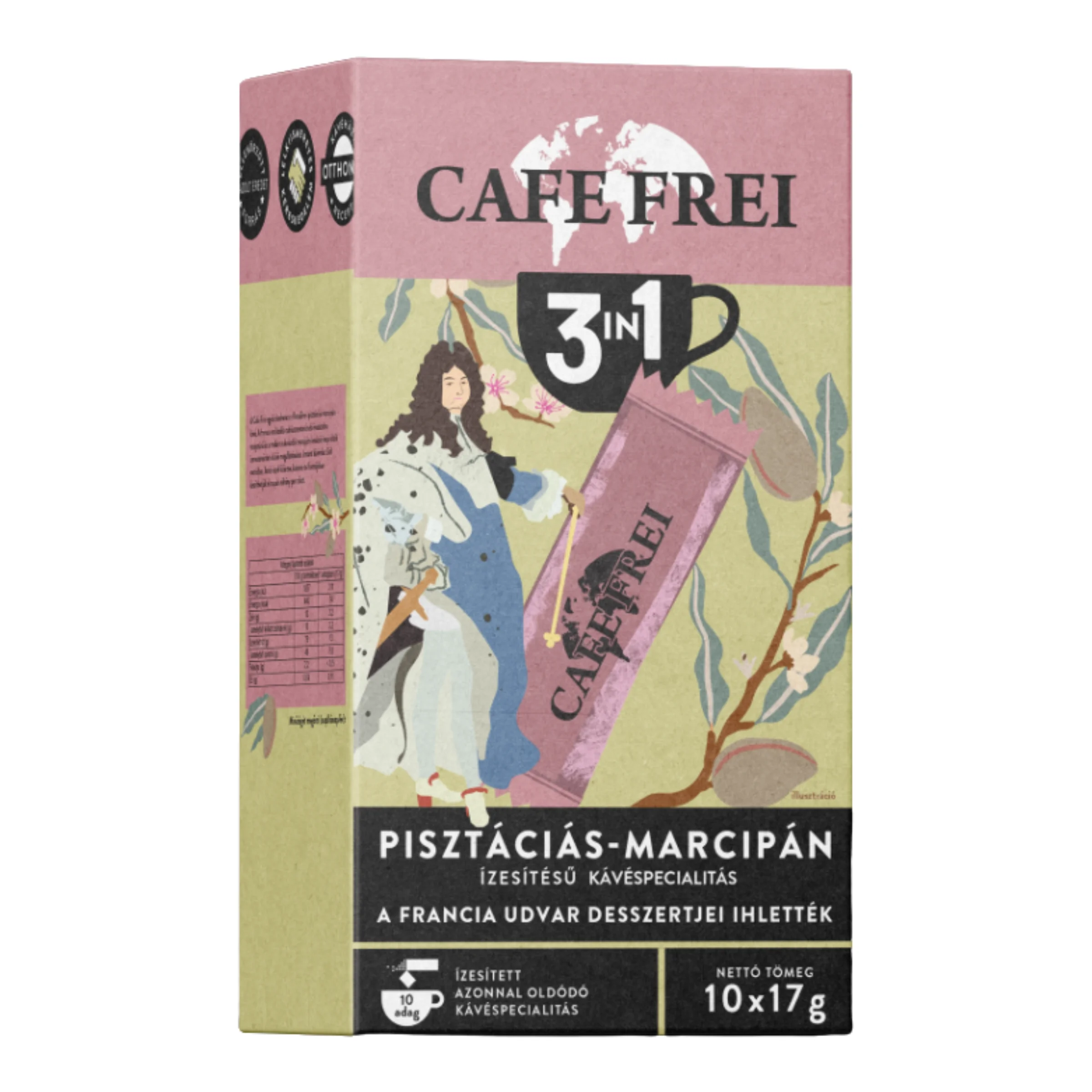 Cafe Frei 3In1 ins.kávé pisztáciás-marcipános 10X17G 1dob