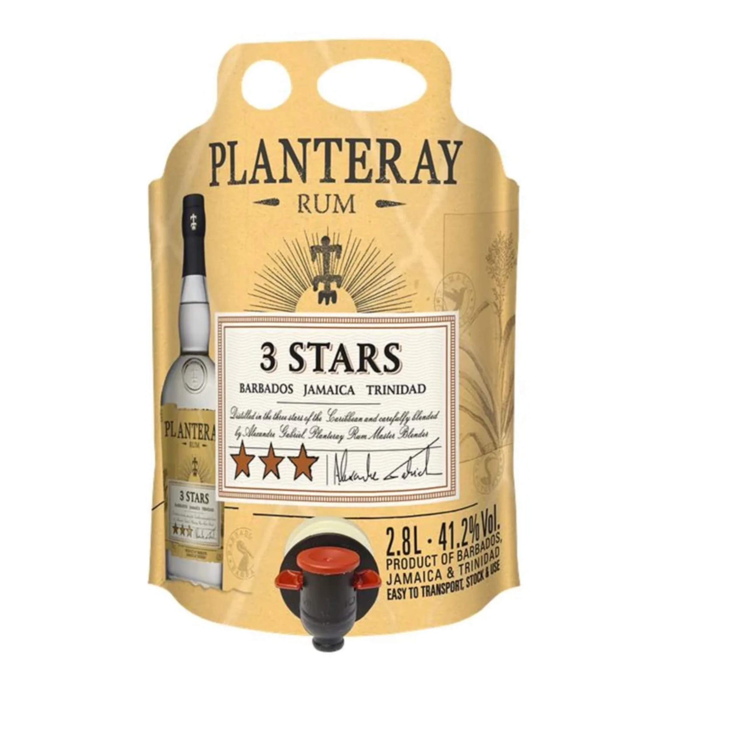 Planteray 3 Star Eco Pouch Rum 2,8 Liter 41,2%