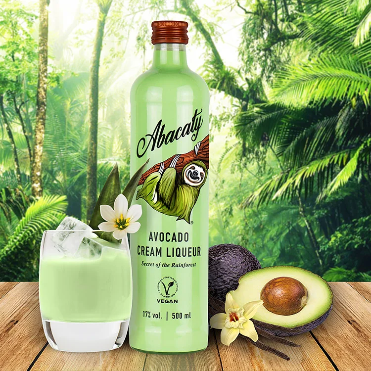 ABACATY Avokádó Krémlikőr 17% 0,5 LITER