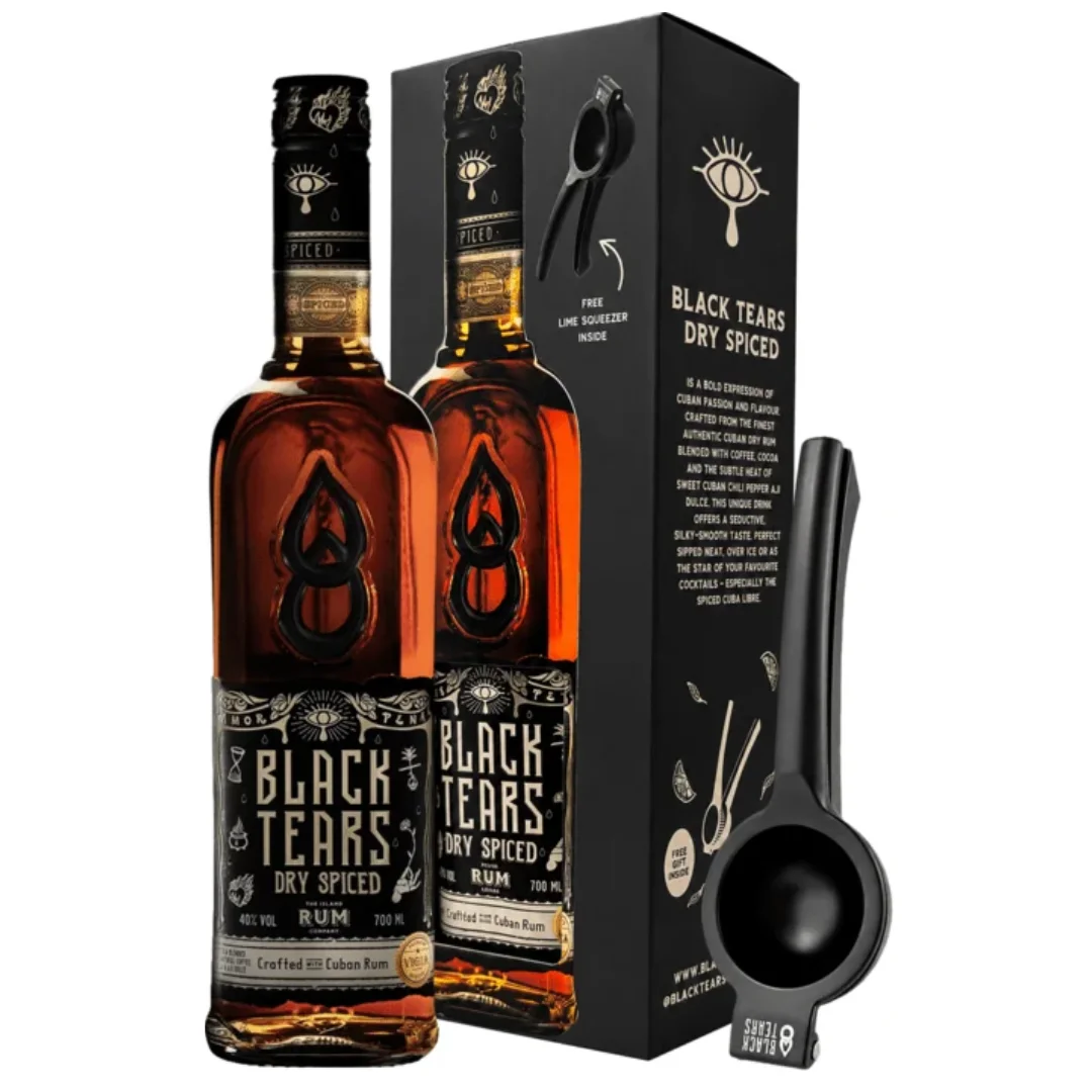 BLACK TEARS DD+limefacsaró Spiced Cuban Rum DRS 0.7 LITER