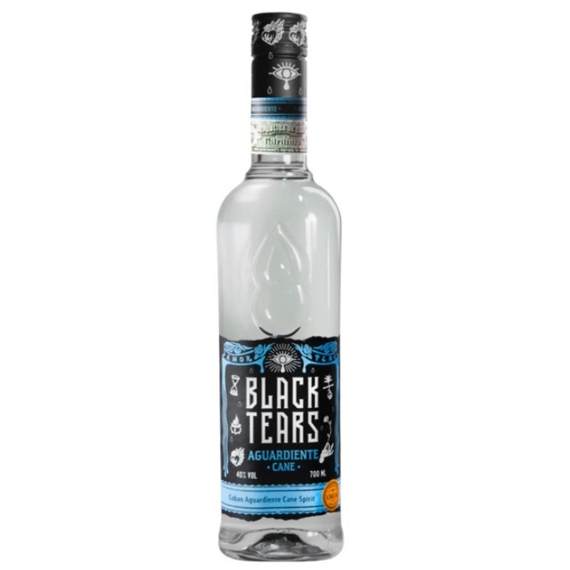 BLACK TEARS Aguardiente Cane 40% 0,7 LITER