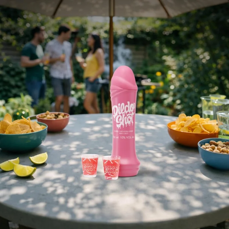 Dildo vodka likőr 10% 0,7 Liter DD+ 2pohár