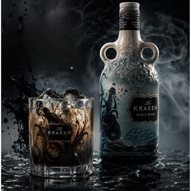 Kraken Black Spiced Rum The Legendary  Survivor DRS 0.7 LITER