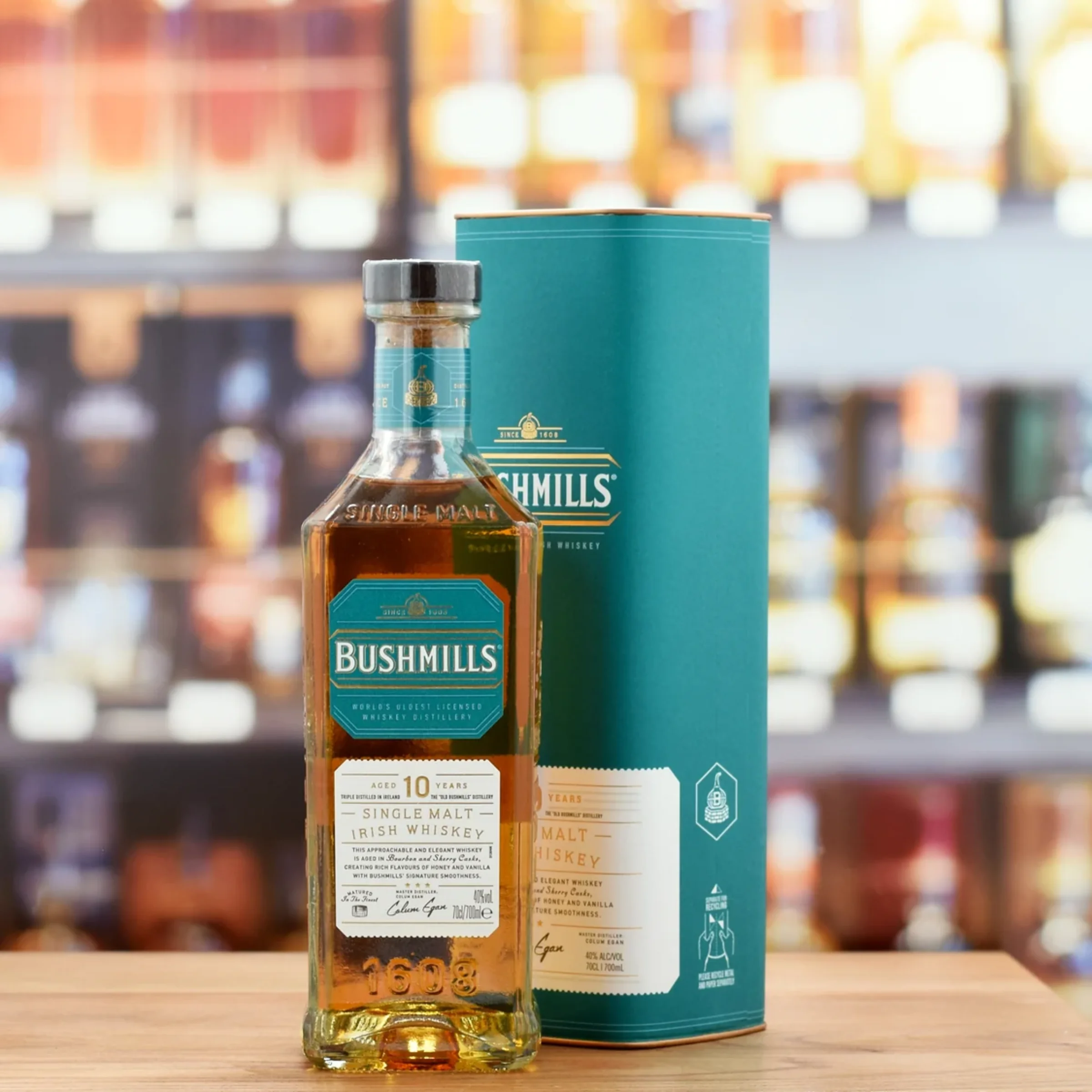 Bushmills 10 years Whiskey Díszdobozban DRS 0.7 LITER