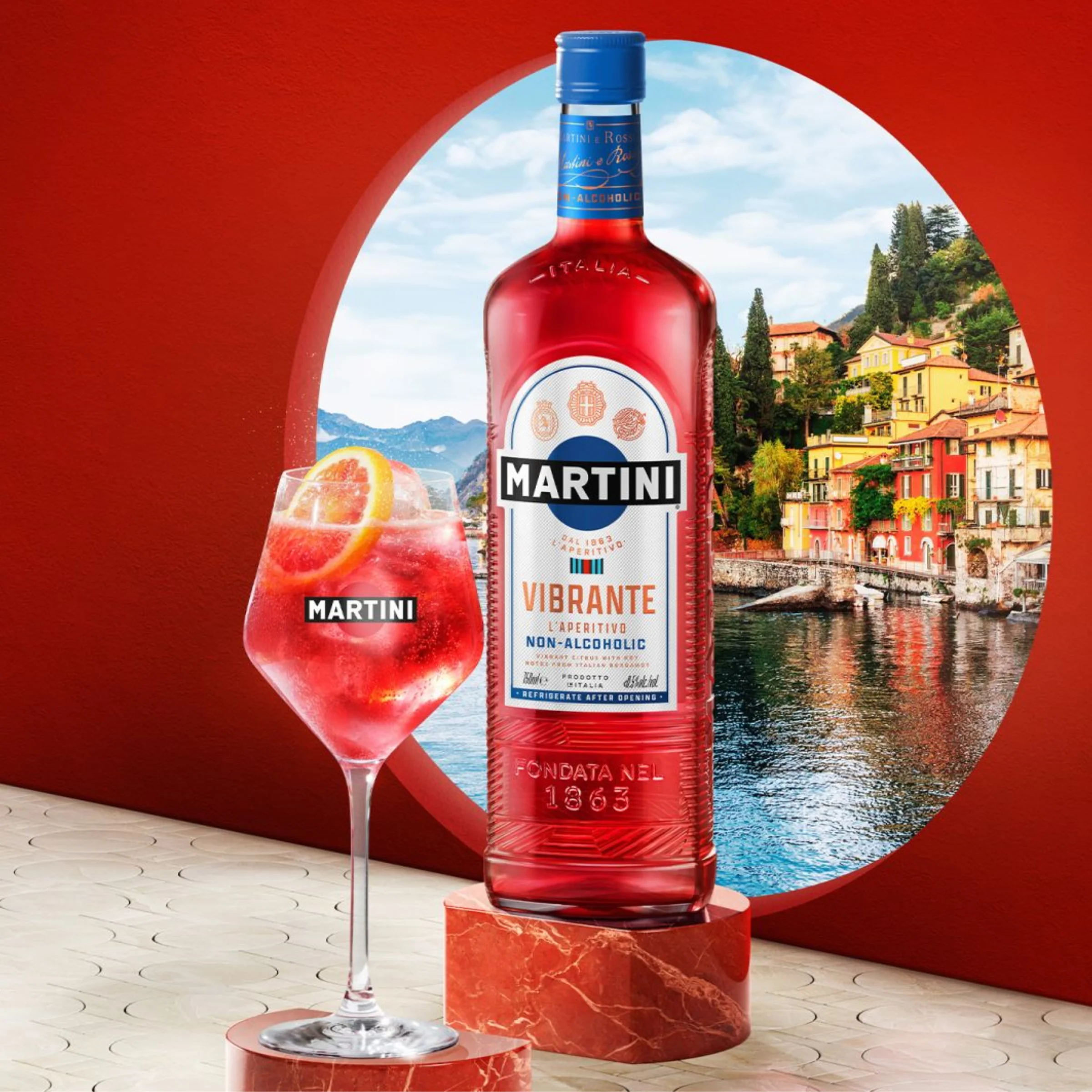 Martini Vibrante alkoholmentes vermut 0.75 LITER