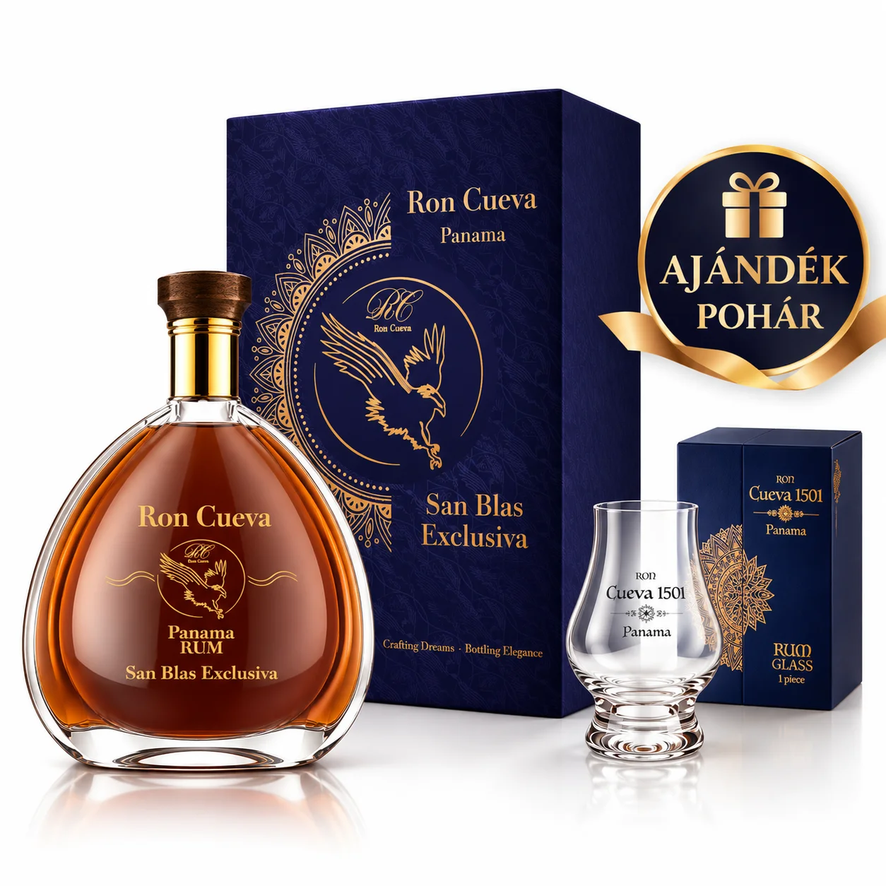 Ron Cueva 1501 Solera 12 éves rum 0.7 LITER