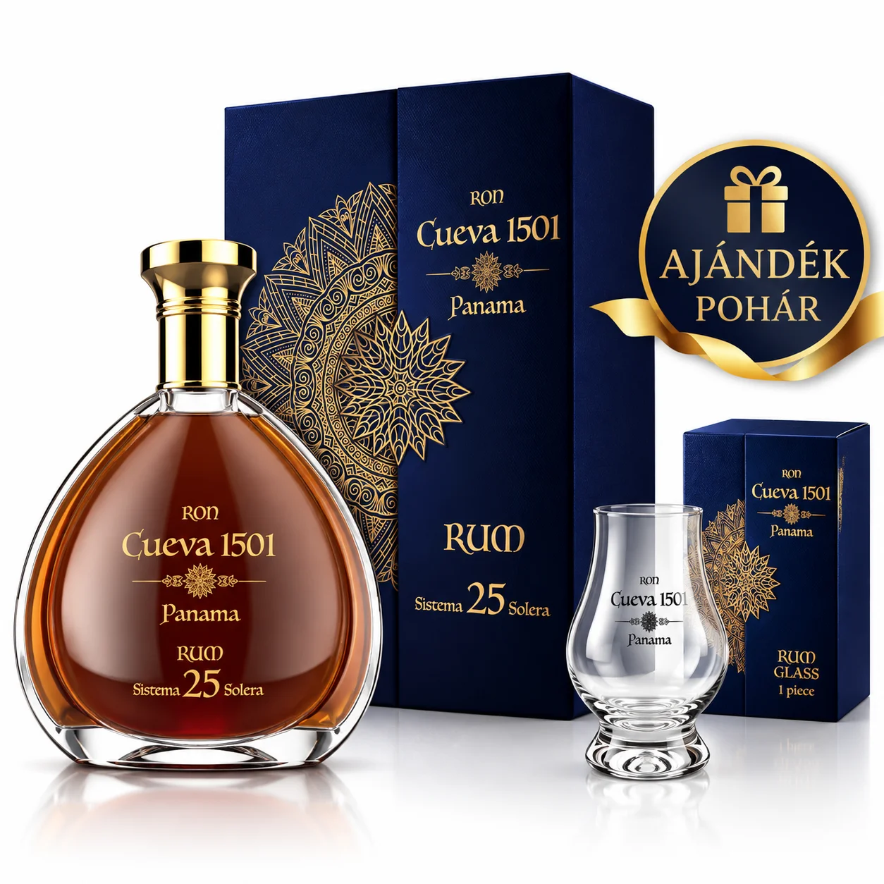 Ron Cueva 1501 Solera 25 éves rum 0.7 LITER