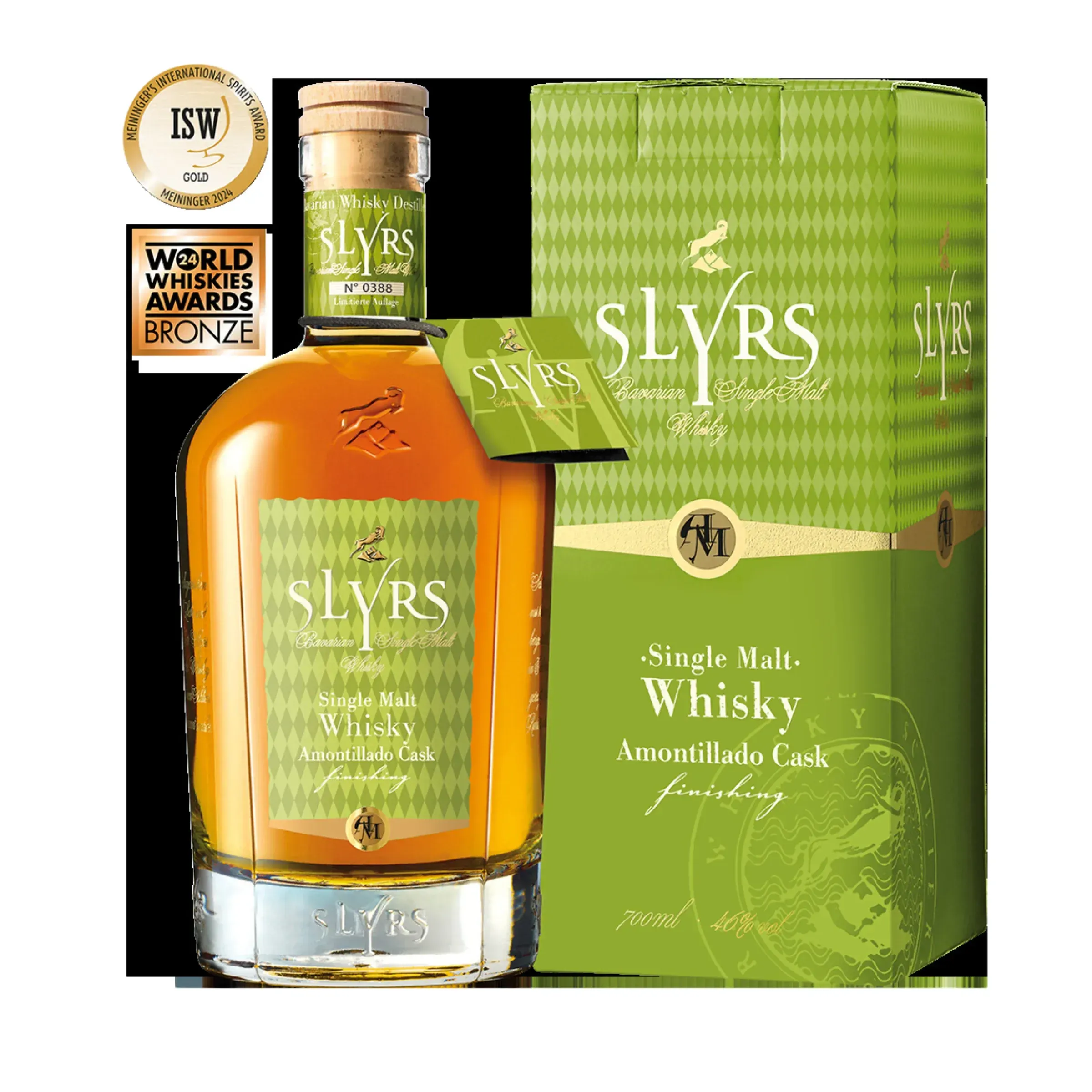 Slyrs Single Malt Whisky Amontillado Cask Finish  0.7 LITER