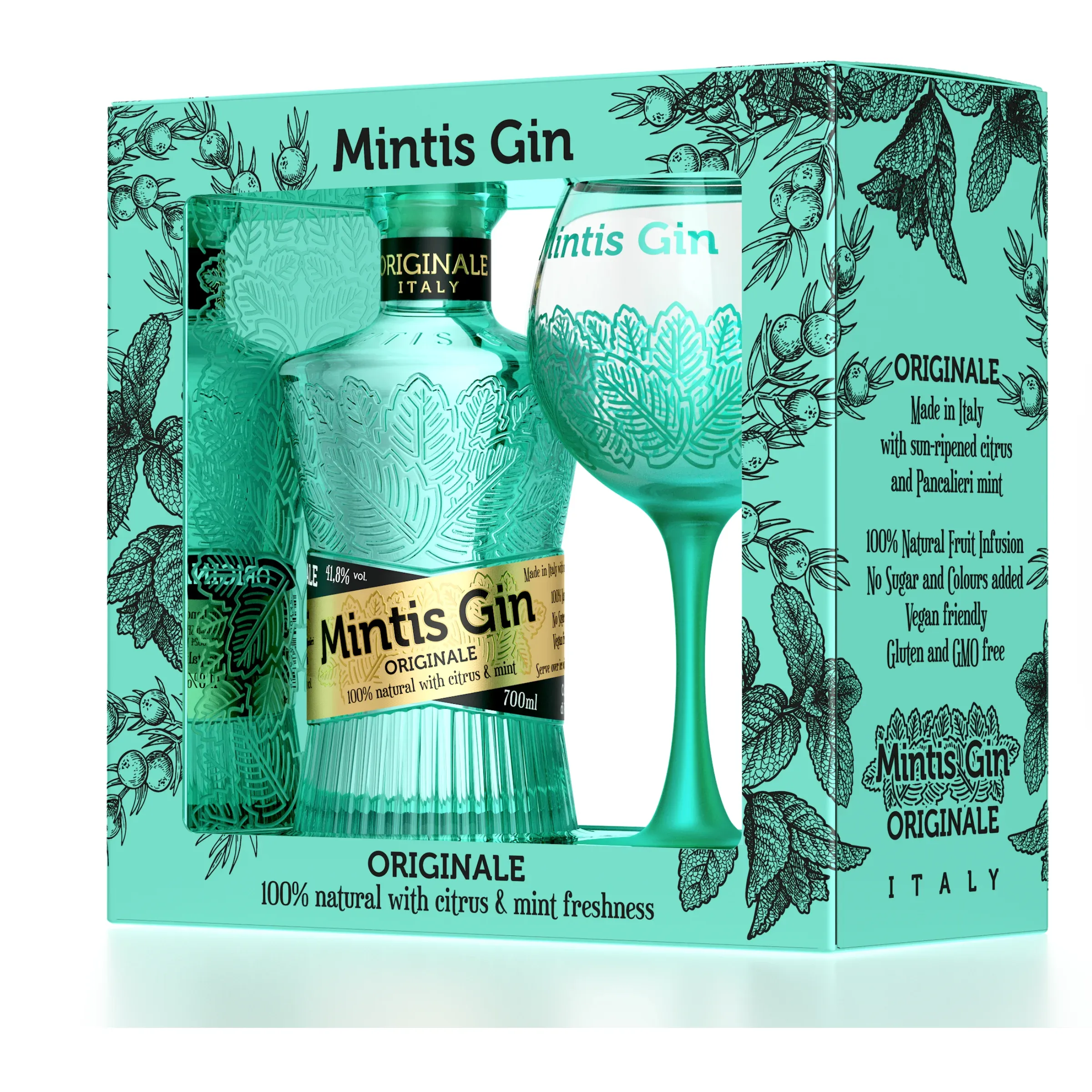 Mintis Originale Gin DD+1 pohár DRS 0.7 LITER