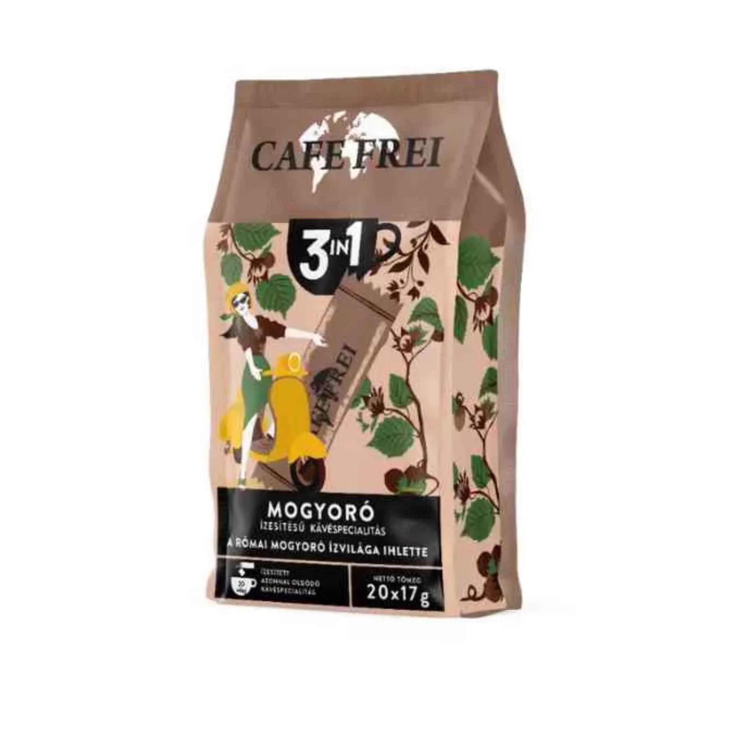 Cafe Frei 3in1 instant kávé 20db Mogyoró Római340g