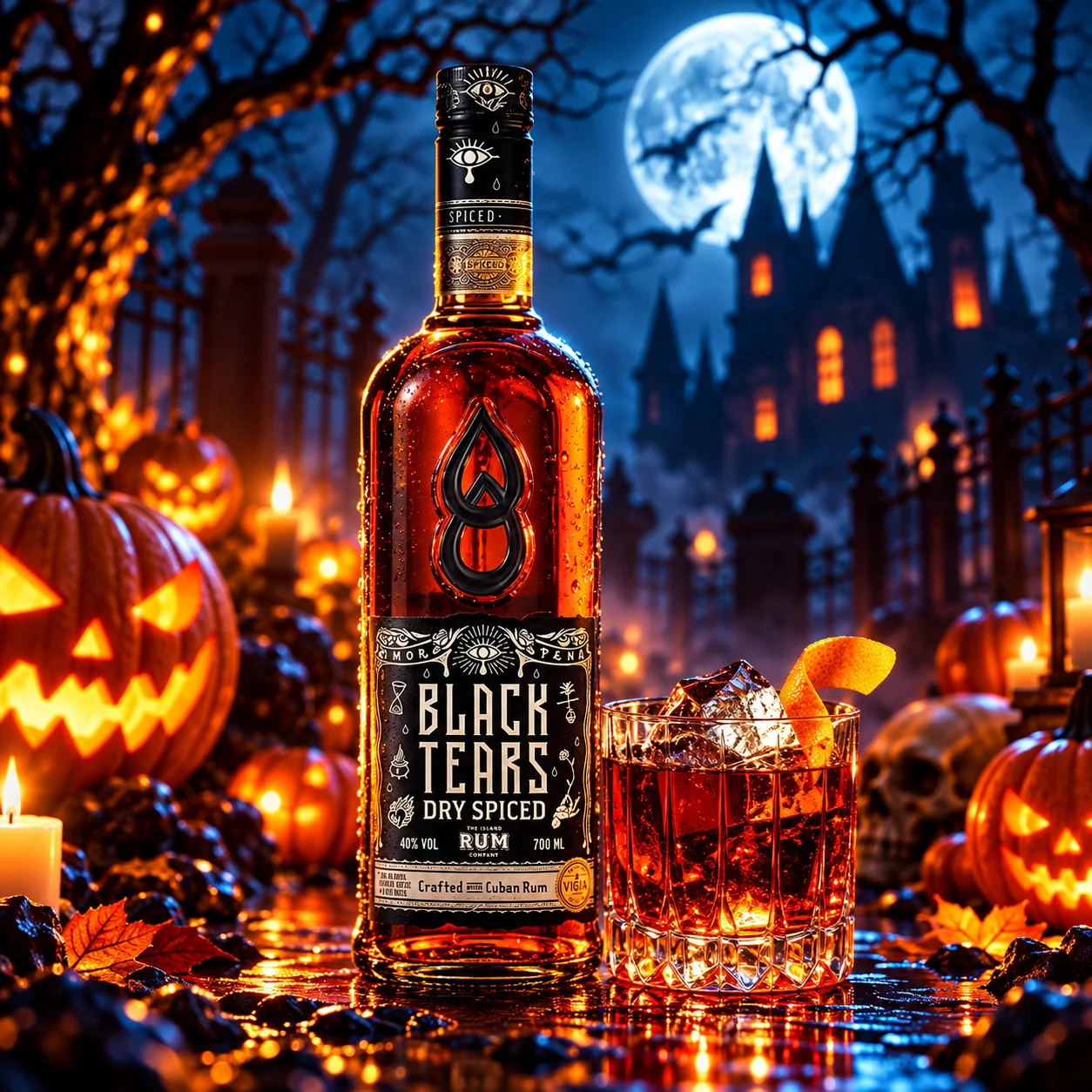 Black Tears Cuban Spiced Rum 0,7 l 40% DRS